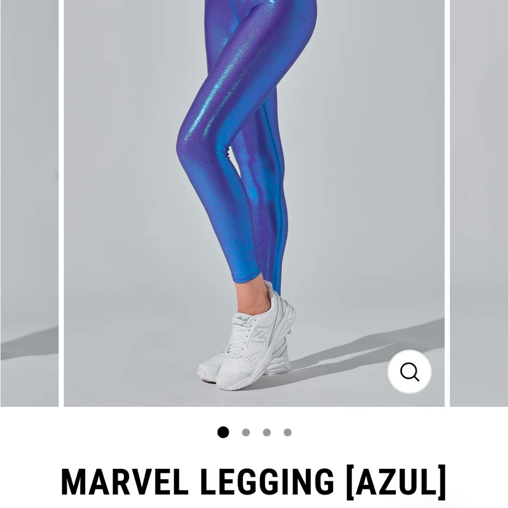 HEROINE SPORT Marvel Shiny Leggings in Azul blue